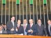 Foto: O presidente da Seccional entre parlamentares na Câmara dos Deputados durante votação da PEC 544 - Agência Câmara